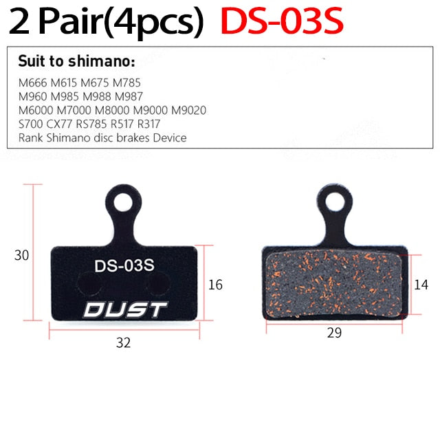 2 Pair (4pcs) MTB Bicycle Hydraulic Disc Ceramics Brake Pads For b01s