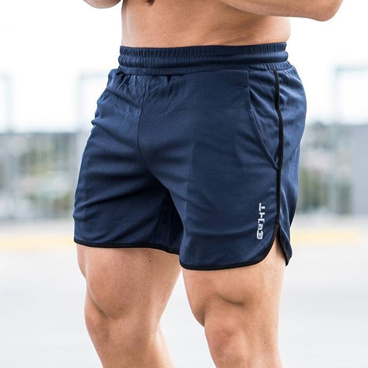 Buy navy-blue Skinny Fit cotton Gym and Fitness Joggers for Men