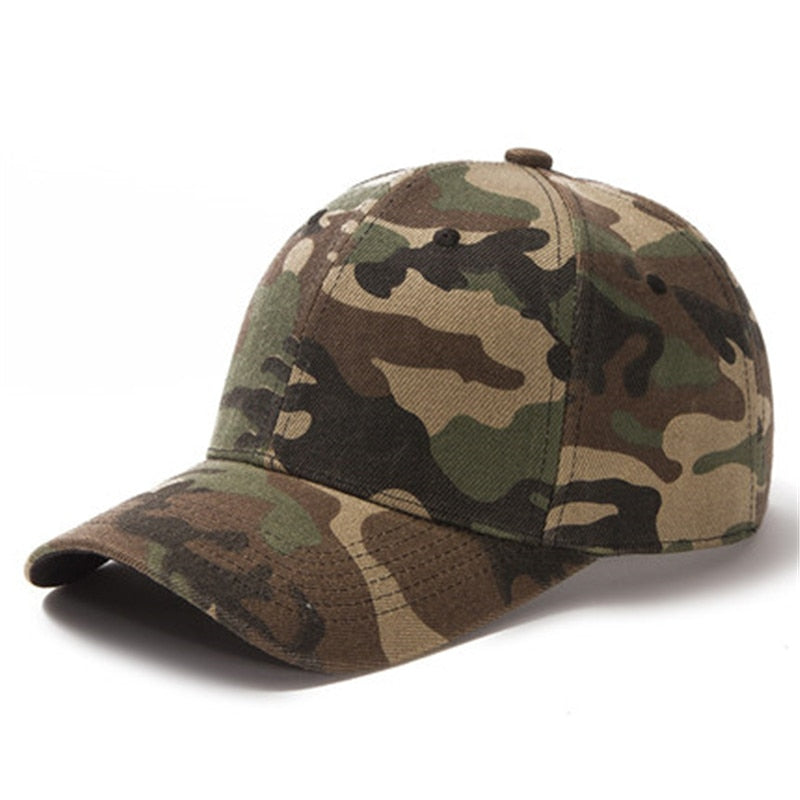Acheter dark-camouflage Plain and Mesh  Adjustable Snapback Baseball Cap