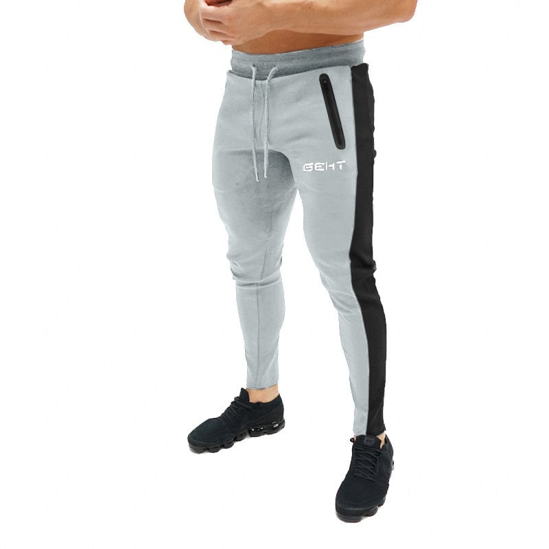 Acheter gray-1h Skinny Fit cotton Gym and Fitness Joggers for Men