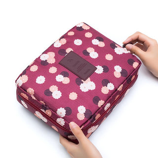 Buy rose-flower Multifunction Gym Waterproof  Cosmetic Bag for Women