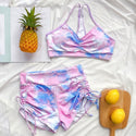 2pc Yoga Set Push Up Bra & Gym Short. Various Styles and Colours Avail