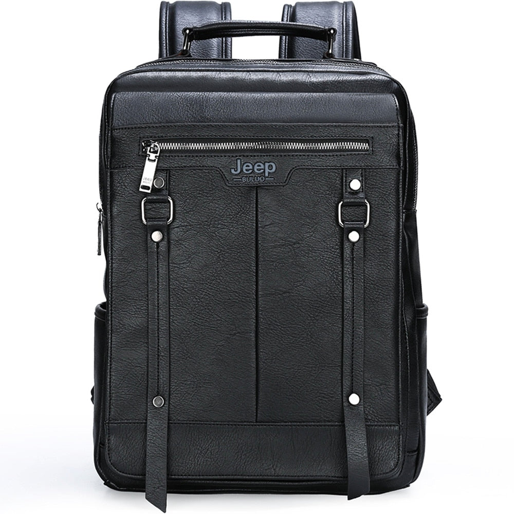 20L Spit Leather Jeep Buluo trendy backpack 