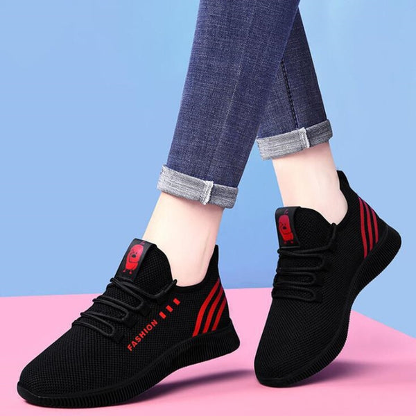 Breathable Mesh Platform Trainers for Woman 