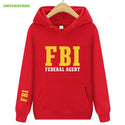FBI Print pullover Hoodie for Men