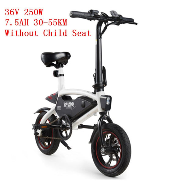 Foldable Electric Bike Two Wheels Electric Bicycles With Front Bag 250W 36V Mini Smart Electric Bicycle Bike For Parent-child