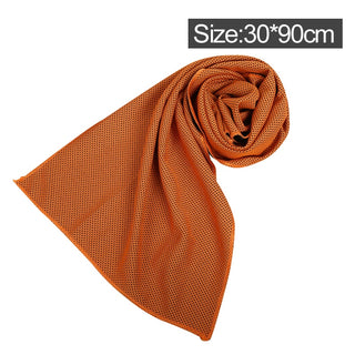 Buy orange-2 Microfiber Towel Quick-Dry Summer Thin Travel Breathable Beach Towel Outdoor Sports Running Yoga Gym Camping Cooling Scarf