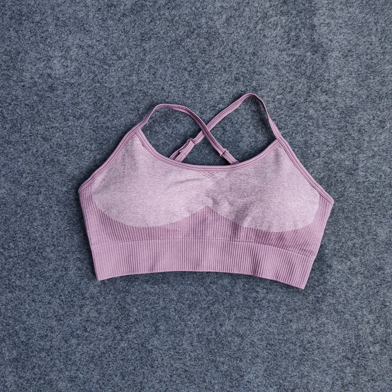 Comprar purple-bra 2pc Bra and High Waist Seamless Leggings Sport Yoga Set