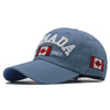 100% Cotton Canada Flag Baseball Cap Snapback Adjustable for Men and Women