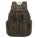 Vintage Canvas Backpack for Men And WomenThis vintage canvas backpack is the perfect companion for daily use, offering a classic look and versatile functionality. Made of durable cotton canvas, the bag is r0formyworkout.com