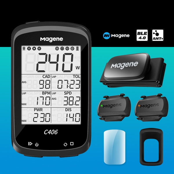 Magene C406 Wireless Bike Computer GPS and Data Monitor