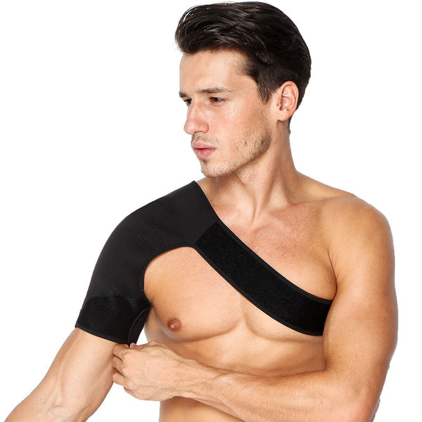 Adjustable & Breathable Shoulder Support Bandage and Protector Brace for Joint Pain and Injury recovery