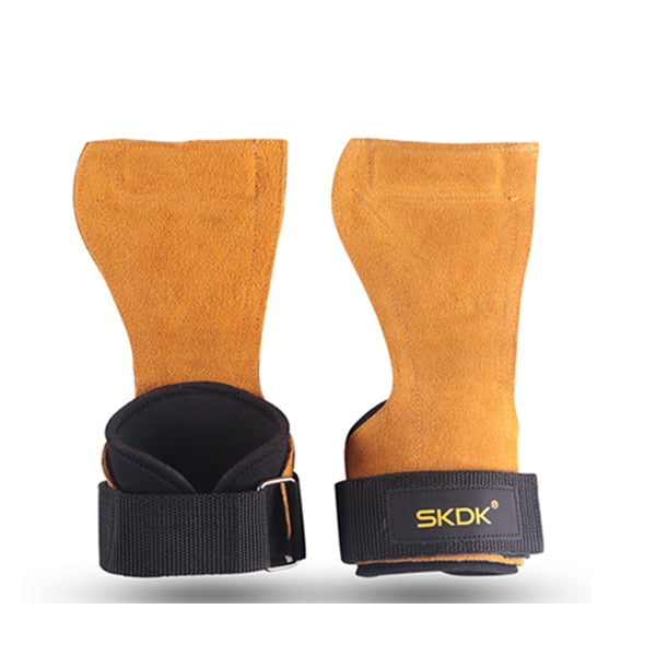 SKDK Anti Slip Weight Lifting Grip with wrist strap for barbell grip