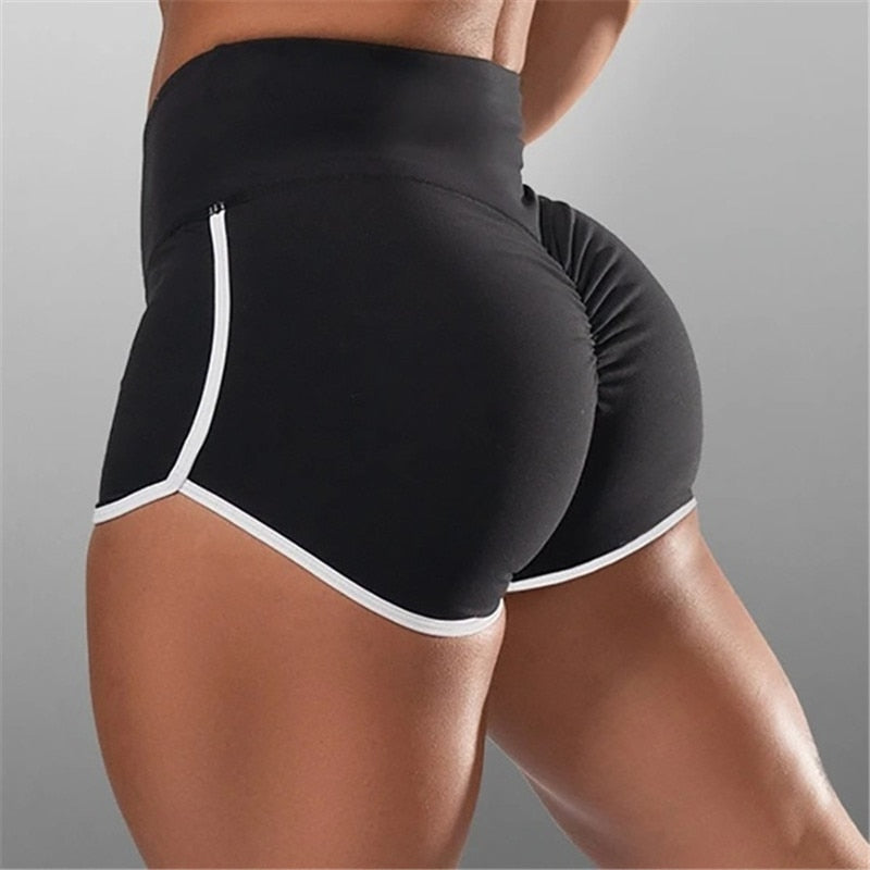Compra black Waistband Skinny Sport Shorts for Women