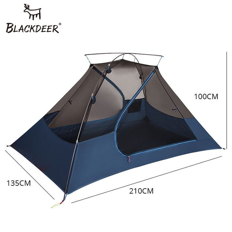 2 Person Ultralight 20D Nylon Silicone-Coated Tent