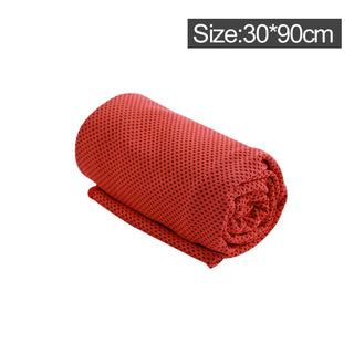 Buy red-2 Microfiber Towel Quick-Dry Summer Thin Travel Breathable Beach Towel Outdoor Sports Running Yoga Gym Camping Cooling Scarf