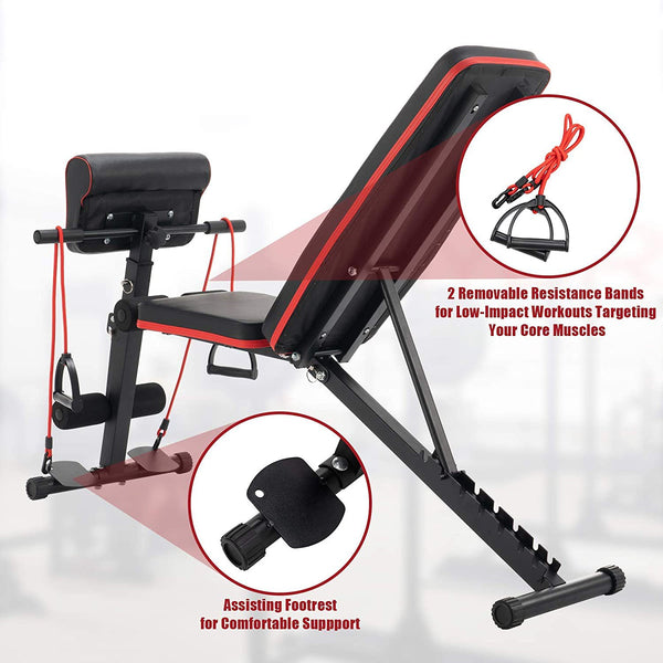 Sit-ups fitness bench for home auxiliary multifunctional fit. bench 
