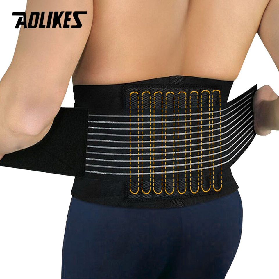 AOLIKES 1PCS Lumbar Support belt for Back Injury  and lifting Supporting 
