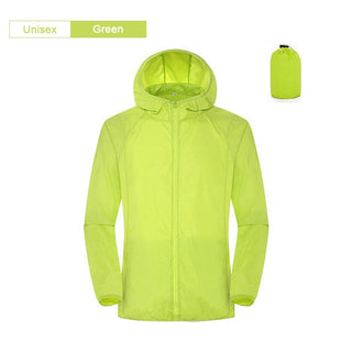 Compra unisex-green Camping, Hiking or jogging Waterproof Jacket for Men &amp; Women With Pocket