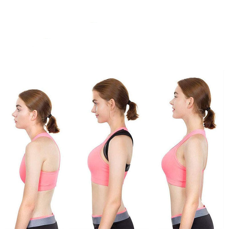 Upper Back Adjustable Posture Corrector with Shoulder & Chest Support