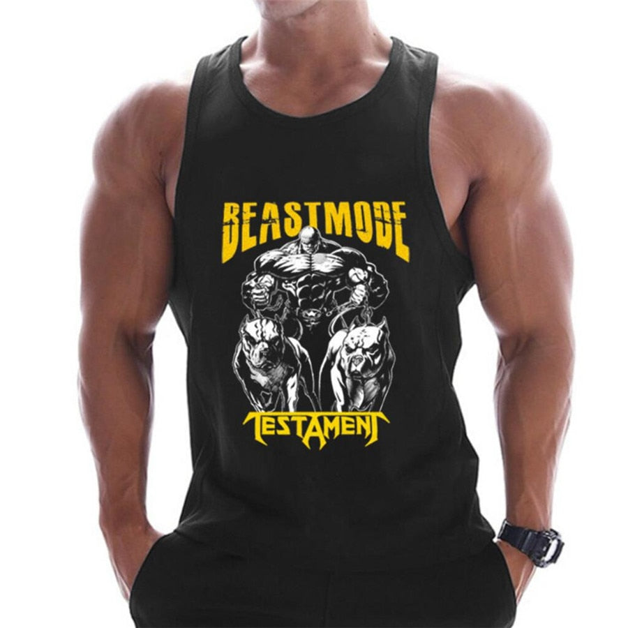 Comprar c9 Gym-inspired Printed Bodybuilding and fitness cotton Tank Top for Men