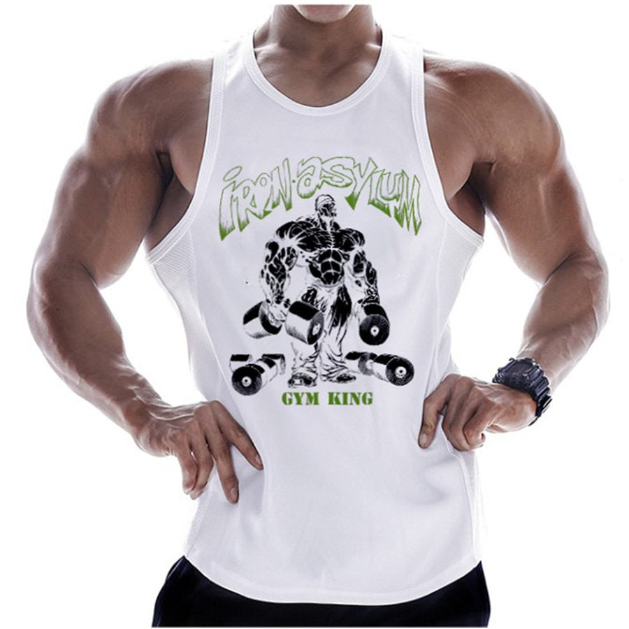 Buy c8 Gym-inspired Printed Bodybuilding and fitness cotton Tank Top for Men