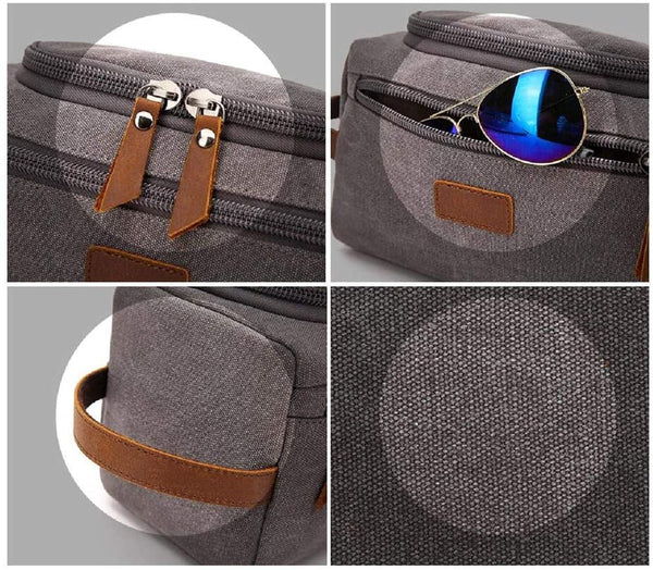 Canvas Toiletry gym Bag for Men 