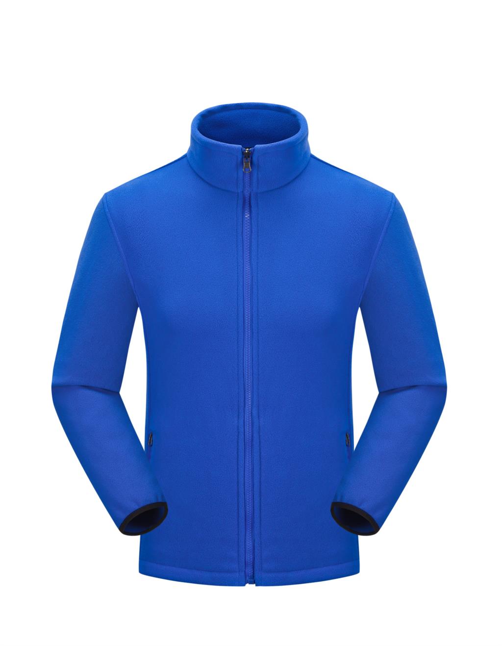 Buy royal-blue Women long sleeve Zip up Fleece Sweatshirts for Running