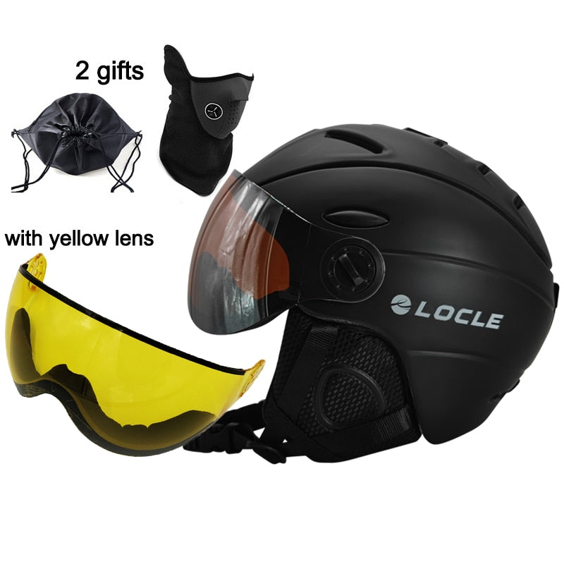 LOCLE Goggles Skiing Helmet IN-MOLD CE Certificate Men and Women 