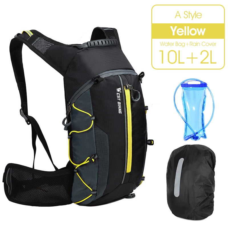 Buy yellow-3pcs-set WEST BIKING 10L Bicycle Bike Water Bag Waterproof