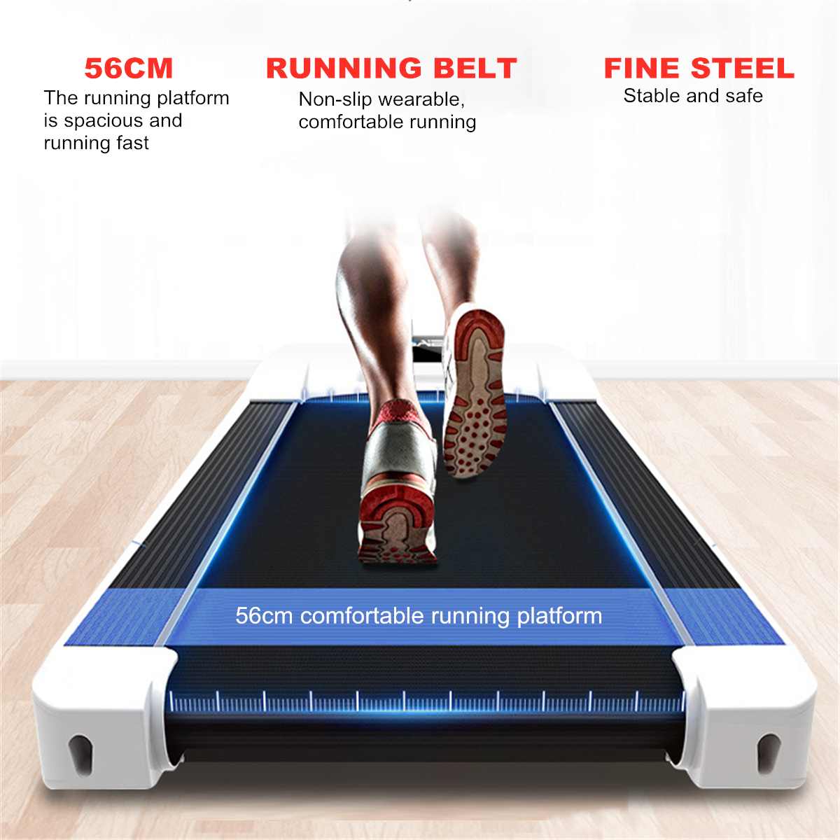Low speed Foldable Mini Home Treadmill for gentle workouts with speeds up to 10km/h