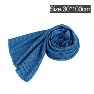 Buy blue-3 Microfiber Towel Quick-Dry Summer Thin Travel Breathable Beach Towel Outdoor Sports Running Yoga Gym Camping Cooling Scarf