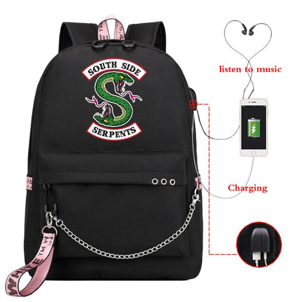 RIVERDALE South Side Backpack Usb Charge Laptop Backpack 