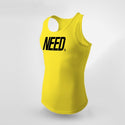 Cotton I-shaped fitness tank tops in Various colours