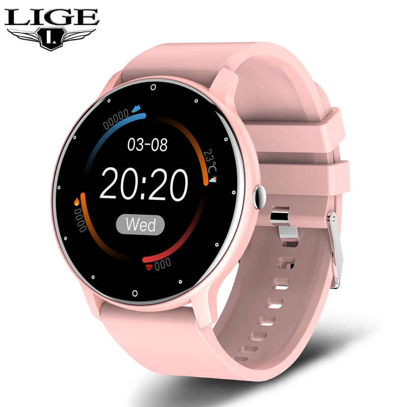 LIGE 2021 Women Smart Watch Men Real-Time Activity Tracker