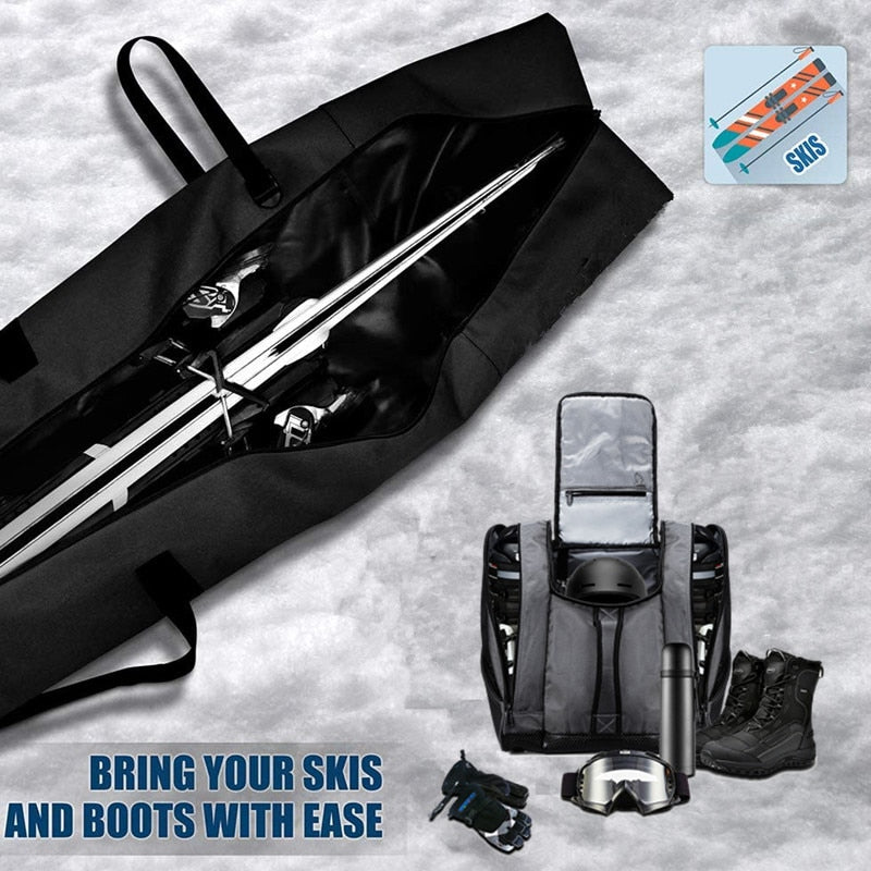 SoarOwl Snowboard Bag Large Capacity Ski Backpack Waterproof Ski Boots Outdoor Winter Ski Equipment Storage Bag Unisex backpack