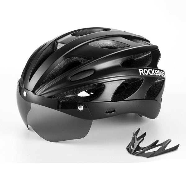 ROCKBROS EPS Integrally-moulded Breathable Cycling Helmet with Goggles Lens Aero 
