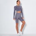 2 Piece Yoga Suit Sets Sport leggings/ shorts  & Tops - Seamless Shorts Gym & Yoga Fitness Clothing , JD Sports, Sports Direct, decathlon