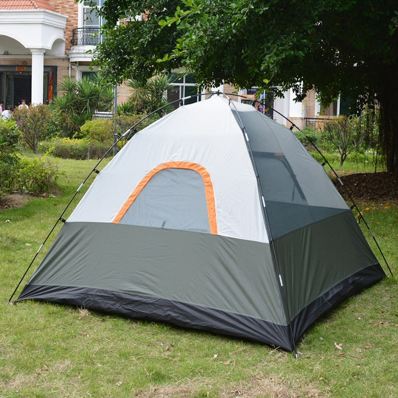 3-4 Person Windbreak Camping Tent Dual Layer Waterproof Pop Up Open Anti UV Tourist Tent For Outdoor Hiking Beach Travel Camping Decathlon. Millet
