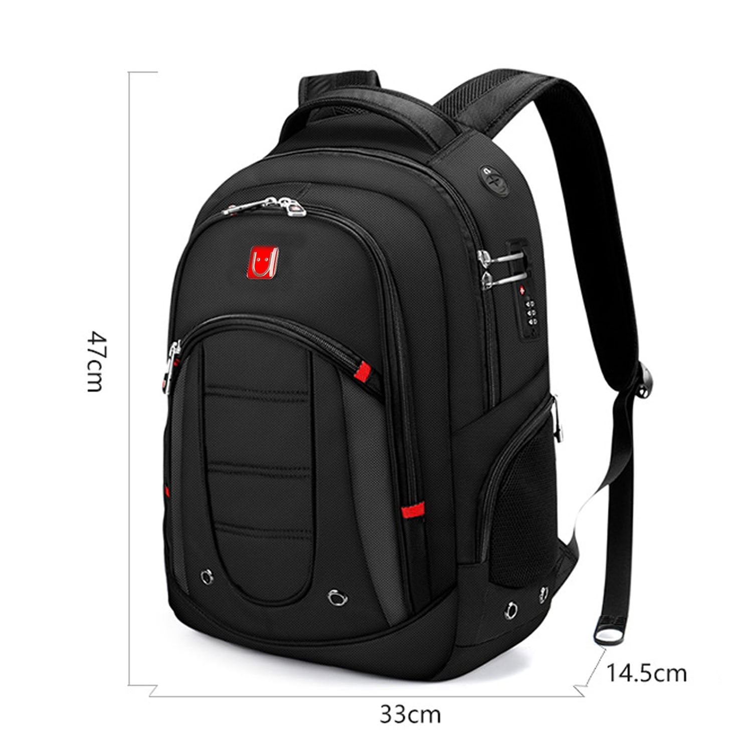 Large Capacity Men Travel & Sports Backpack With Code Lock