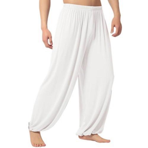 Acheter white Harem Baggy Yoga Pants for men Pants