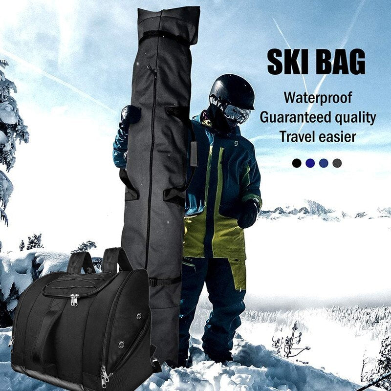 SoarOwl Snowboard Bag Large Capacity Ski Backpack Waterproof Ski Boots Outdoor Winter Ski Equipment Storage Bag Unisex backpack - 0