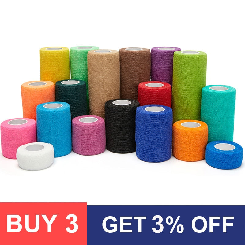 4.5m Colorful Sport Self Adhesive Elastic Bandage Wrap Tape4.5m Colorful Sport Self Adhesive Elastic Bandage Wrap Tape