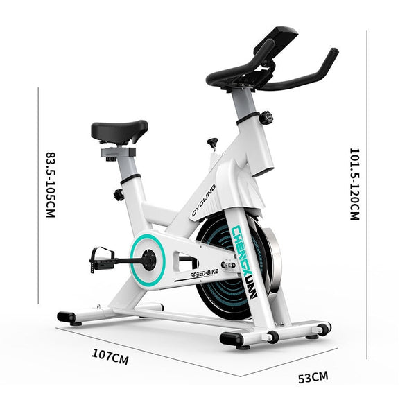 Quiet Exercise spinning Bike for Home Light Commercial with optional App and Blue tooth capabilities