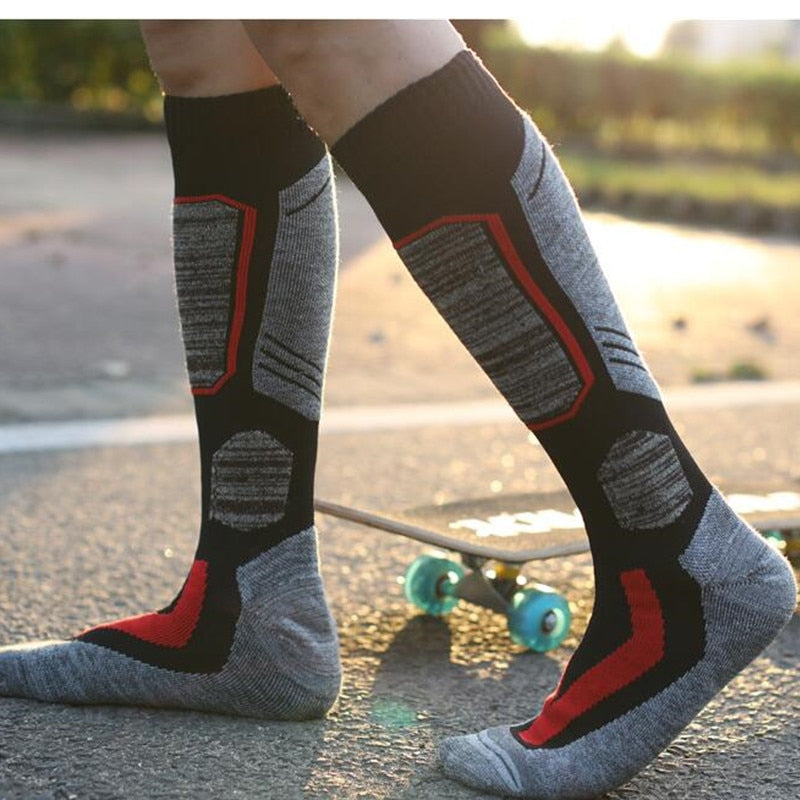 Warm Long Cotton Ski Socks for Men and Women winter sports socks