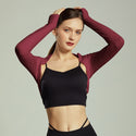 Dancing Ballet or Yoga Shawl for Women. Long Sleeve Yoga Shirts Fitness Quick Dry Workout Clothes