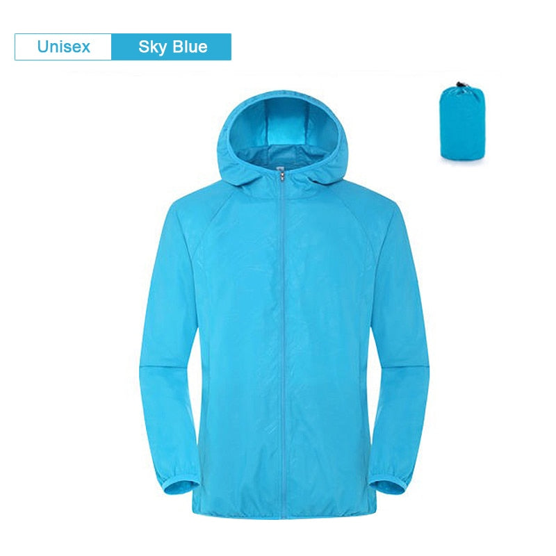 Acheter unisex-blue Camping, Hiking or jogging Waterproof Jacket for Men &amp; Women With Pocket