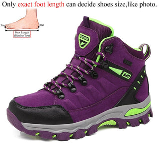 Winter Women Ankle Outdoor Trekking Boots Hiking Shoes Woman Mountain