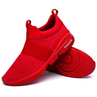 Compra red Damyuan Men &amp; Women Flyweather Comfortable Breathable Light Mesh Jogging Shoes