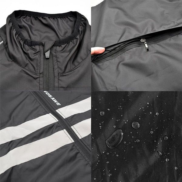 WOSAWE Ultralight Reflective Waterproof Windproof Cycling Jacket